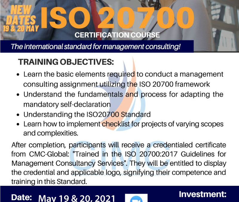 ISO 20700 (May 19-20)